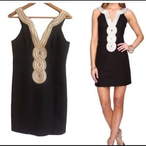 NWT Lilly Pulitzer Valli shift dress 00 black